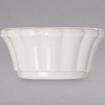 Carlisle 4394242 1 oz. Ivory Bone Scalloped Melamine Ramekin - 48/Case