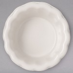 Carlisle 4394242 1 oz. Ivory Bone Scalloped Melamine Ramekin - 48/Case