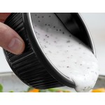 Acopa 6 oz. Black Fluted Melamine Ramekin - 12/Case
