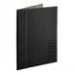 American Metalcraft MCTRLSBL Securit Faux Leather Menu Holder - Black
