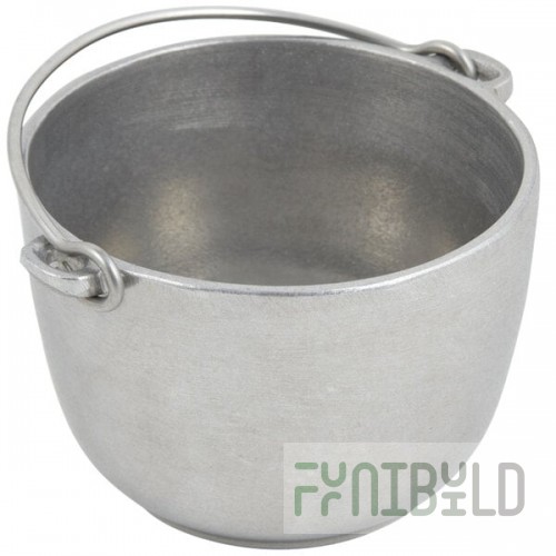 Bon Chef 3026 1 Qt. Pewter-Glo Cast Aluminum Tureen with Bail Handle