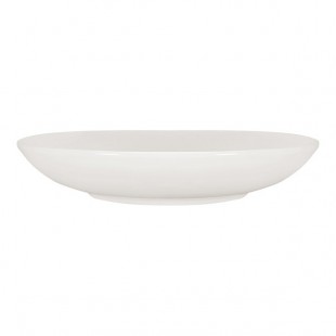 Tuxton Midtown AlumaTux 43 oz. Pearl White China Serving Bowl - 12/Case