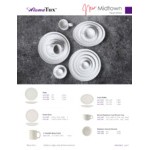 Tuxton Midtown AlumaTux 43 oz. Pearl White China Serving Bowl - 12/Case