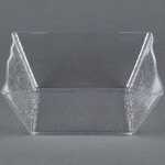 American Metalcraft CRGSQ117 228 oz. Square Clear Rain-Splashed Styrene Bowl American Metalcraft CRGSQ117 228 oz. Square Clear Rain-Splashed Styrene Bowl