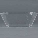 American Metalcraft CRGSQ117 228 oz. Square Clear Rain-Splashed Styrene Bowl American Metalcraft CRGSQ117 228 oz. Square Clear Rain-Splashed Styrene Bowl