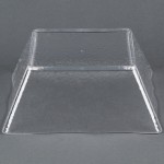 American Metalcraft CRGSQ117 228 oz. Square Clear Rain-Splashed Styrene Bowl American Metalcraft CRGSQ117 228 oz. Square Clear Rain-Splashed Styrene Bowl