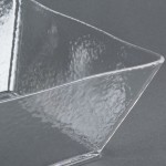 American Metalcraft CRGSQ117 228 oz. Square Clear Rain-Splashed Styrene Bowl American Metalcraft CRGSQ117 228 oz. Square Clear Rain-Splashed Styrene Bowl