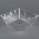 American Metalcraft CRGSQ117 228 oz. Square Clear Rain-Splashed Styrene Bowl American Metalcraft CRGSQ117 228 oz. Square Clear Rain-Splashed Styrene Bowl