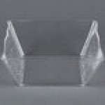 American Metalcraft CRGSQ117 228 oz. Square Clear Rain-Splashed Styrene Bowl American Metalcraft CRGSQ117 228 oz. Square Clear Rain-Splashed Styrene Bowl