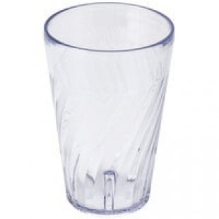 Carlisle 4366807 Swirl 16 oz. Clear Polycarbonate Tumbler - 36/Case