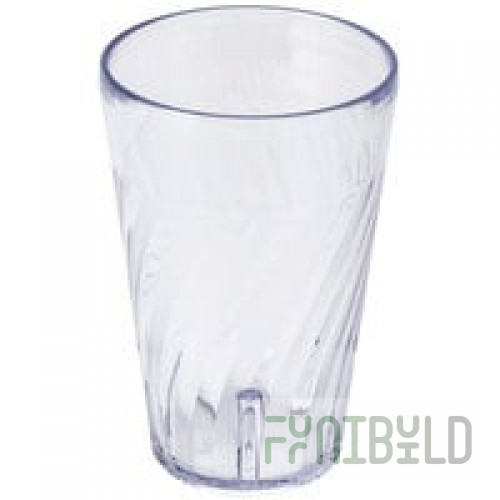 Carlisle 4366807 Swirl 16 oz. Clear Polycarbonate Tumbler - 36/Case