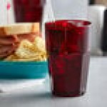 GET 9910-1-R Bahama 10 oz. Red Customizable SAN Plastic Tumbler - 72/Case