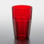 GET 9910-1-R Bahama 10 oz. Red Customizable SAN Plastic Tumbler - 72/Case