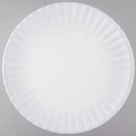 American Metalcraft MELR11 Endurance 86 oz. White Round Shallow Melamine Bowl