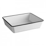 American Metalcraft AWMSQ73 Endurance 58 oz. Square Melamine Serving Bowl - Antique White