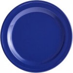 Acopa Foundations 8 oz. Blue Wide Rim Melamine Salad Bowl - 12/Pack