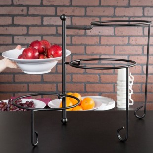 American Metalcraft TTRS3 Ironworks Three-Tier Foldable Round Display Stand American Metalcraft TTRS3 Ironworks Three-Tier Foldable Round Display Stand