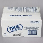 True Citrus 0.8 Gram Unsweetened Lemon Mix Portion Packet - 500/Case True Citrus 0.8 Gram Unsweetened Lemon Mix Portion Packet - 500/Case