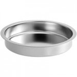 Acopa Voyage 5 Qt. 2/3 Size Stainless Steel Induction Chafer with Glass Top and Soft-Close Lid