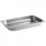 Acopa Voyage 5 Qt. 2/3 Size Stainless Steel Induction Chafer with Glass Top and Soft-Close Lid