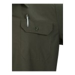 Mercer Culinary Metro Edge Unisex Olive Short Sleeve Brewer / Work Shirt - 2XL Mercer Culinary Metro Edge Unisex Olive Short Sleeve Brewer / Work Shirt - 2XL