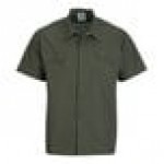 Mercer Culinary Metro Edge Unisex Olive Short Sleeve Brewer / Work Shirt - 2XL Mercer Culinary Metro Edge Unisex Olive Short Sleeve Brewer / Work Shirt - 2XL