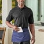 National Patrol by Henry Segal Unisex Customizable Black Short Sleeve Pique Polo Shirt with Wood Buttons - Cotton / Poly Blend - L National Patrol by Henry Segal Unisex Customizable Black Short Sleeve Pique Polo Shirt with Wood Buttons - Cotton / Poly Blend - L