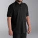 National Patrol by Henry Segal Unisex Customizable Black Short Sleeve Pique Polo Shirt with Wood Buttons - Cotton / Poly Blend - L National Patrol by Henry Segal Unisex Customizable Black Short Sleeve Pique Polo Shirt with Wood Buttons - Cotton / Poly Blend - L