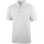 National Patrol by Henry Segal Unisex Customizable Black Short Sleeve Pique Polo Shirt with Wood Buttons - Cotton / Poly Blend - L National Patrol by Henry Segal Unisex Customizable Black Short Sleeve Pique Polo Shirt with Wood Buttons - Cotton / Poly Blend - L