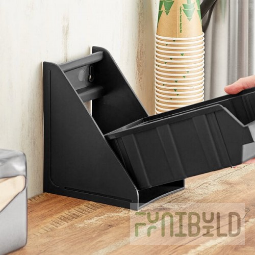 Choice Black 2-Tier Stand for Self-Serve Organizer Bins