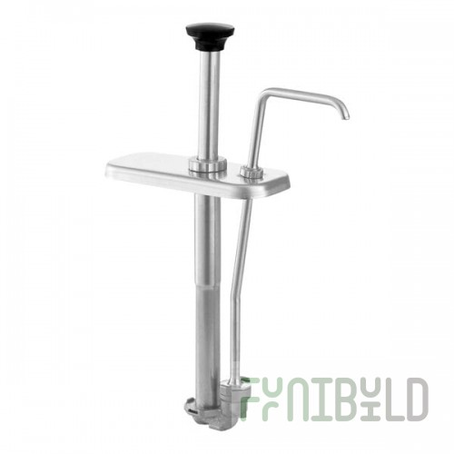 Server 85340 Stainless Steel 1 oz. Pump with Lid for Slim 2 Qt. Fountain Jar