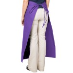 Intedge Purple Poly-Cotton Bistro Apron with 2 Pockets - 38 Intedge Purple Poly-Cotton Bistro Apron with 2 Pockets - 38