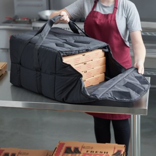 Vesture NextPhase Black Insulated Pizza Delivery Bag with Bio-PCM Technology, 18 Vesture NextPhase Black Insulated Pizza Delivery Bag with Bio-PCM Technology, 18