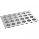 Baker's Lane 24 Cup 3.8 oz. Glazed Aluminized Steel Muffin / Cupcake Pan - 26