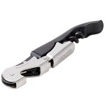 Franmara 5409 Duo-Lever Waiter's Corkscrew with Black Enamel Handle and Smart-Kut Cutter Franmara 5409 Duo-Lever Waiter's Corkscrew with Black Enamel Handle and Smart-Kut Cutter