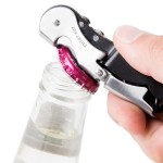 Franmara 5409 Duo-Lever Waiter's Corkscrew with Black Enamel Handle and Smart-Kut Cutter Franmara 5409 Duo-Lever Waiter's Corkscrew with Black Enamel Handle and Smart-Kut Cutter