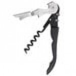 Franmara 5409 Duo-Lever Waiter's Corkscrew with Black Enamel Handle and Smart-Kut Cutter Franmara 5409 Duo-Lever Waiter's Corkscrew with Black Enamel Handle and Smart-Kut Cutter