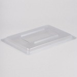 Rubbermaid® FG331000CLR Clear Polycarbonate Food Storage Box Lid - 18 Rubbermaid® FG331000CLR Clear Polycarbonate Food Storage Box Lid - 18