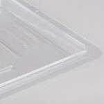 Rubbermaid® FG331000CLR Clear Polycarbonate Food Storage Box Lid - 18 Rubbermaid® FG331000CLR Clear Polycarbonate Food Storage Box Lid - 18