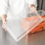 Rubbermaid® FG331000CLR Clear Polycarbonate Food Storage Box Lid - 18 Rubbermaid® FG331000CLR Clear Polycarbonate Food Storage Box Lid - 18