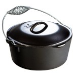 Lodge L8DO3 5 Qt. Pre-Seasoned Cast Iron Dutch Oven with Spiral Bail Handle Lodge L8DO3 5 Qt. Pre-Seasoned Cast Iron Dutch Oven with Spiral Bail Handle