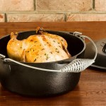 Lodge L8DO3 5 Qt. Pre-Seasoned Cast Iron Dutch Oven with Spiral Bail Handle Lodge L8DO3 5 Qt. Pre-Seasoned Cast Iron Dutch Oven with Spiral Bail Handle