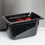 Vollrath 8046420 Super Pan® 1/4 Size Black Polycarbonate Food Pan - 6