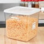 Rubbermaid® 2, 4, 6, 8 Qt. White Square Polyethylene Food Storage Container Lid