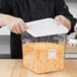 Rubbermaid® 2, 4, 6, 8 Qt. White Square Polyethylene Food Storage Container Lid