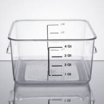 Rubbermaid® 2, 4, 6, 8 Qt. White Square Polyethylene Food Storage Container Lid