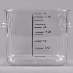 Rubbermaid® 2, 4, 6, 8 Qt. White Square Polyethylene Food Storage Container Lid