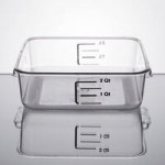 Rubbermaid® 2, 4, 6, 8 Qt. White Square Polyethylene Food Storage Container Lid
