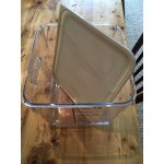 Rubbermaid® 2, 4, 6, 8 Qt. White Square Polyethylene Food Storage Container Lid