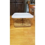 Rubbermaid® 2, 4, 6, 8 Qt. White Square Polyethylene Food Storage Container Lid